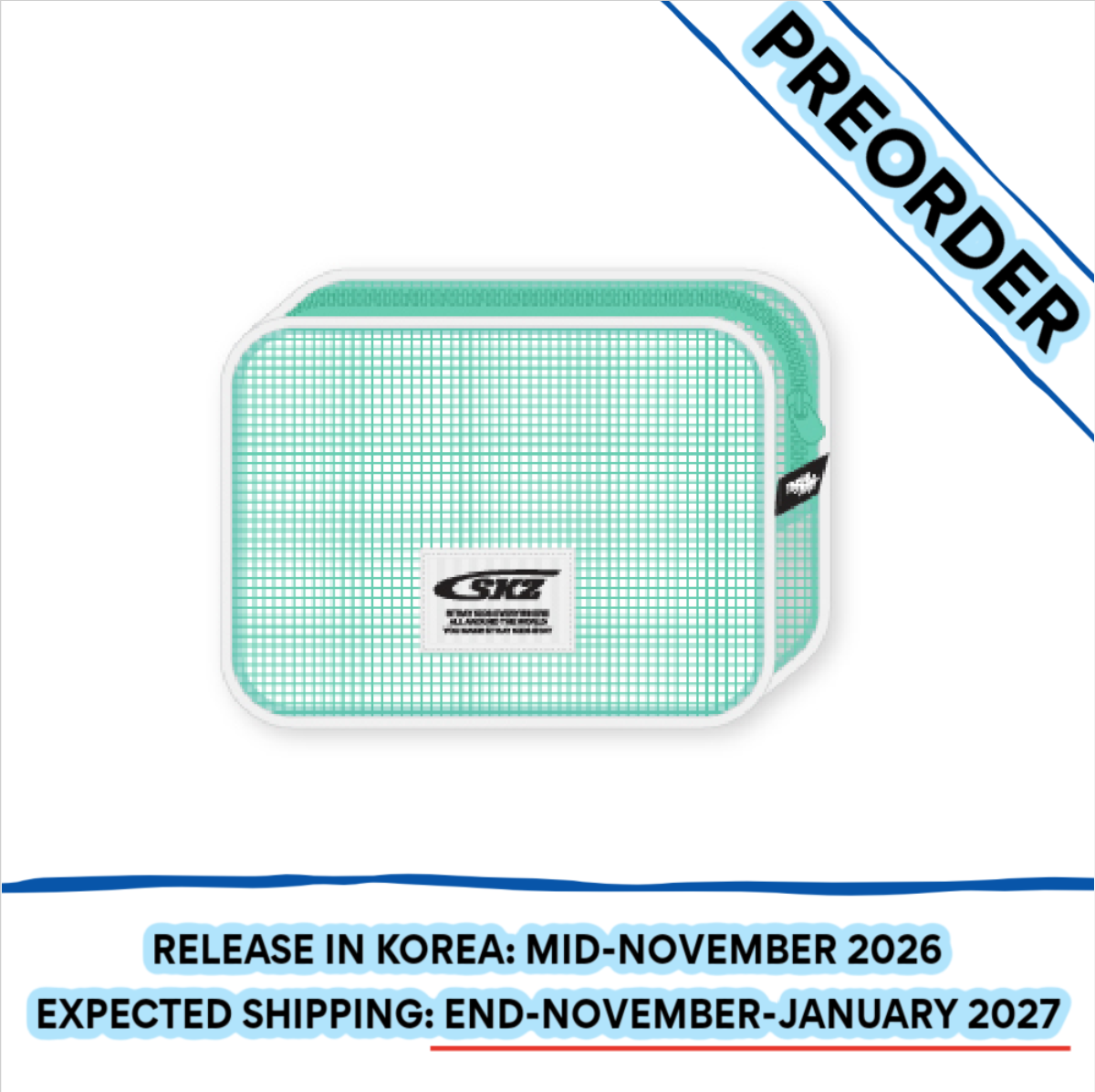 [PREORDER] [SHIPS IN NOV-JAN] Stray Kids - "THIS & THAT" POP-UP STORE OFFICIAL MD MESH POUCH (Week Choice)