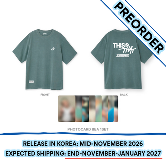 [PREORDER] [SHIPS IN NOV-JAN] Stray Kids - "THIS & THAT" POP-UP STORE OFFICIAL MD T-SHIRT (One Size) (Week Choice)
