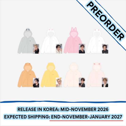 [PREORDER] [SHIPS IN NOV-JAN] Stray Kids - World Tour [RUN IT SEOUL] OFFICIAL MD - SKZOO FLEECE HOOD ZIP-UP (SKZOO Choice)