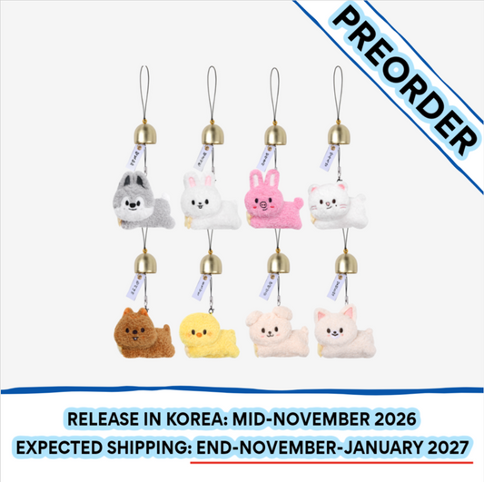 [PREORDER] [SHIPS IN NOV-JAN] Stray Kids - World Tour [RUN IT SEOUL] OFFICIAL MD - SKZOO PLUSH DOOR BELL KEYRING (SKZOO Choice)