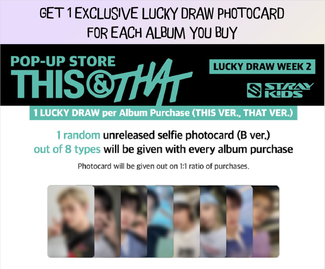 [PREORDER] [SHIPS IN SEPT-OCT] Stray Kids - 10TH MINI ALBUM 'THIS & THAT' SOUNDWAVE LUCKY DRAW THIS Ver. / THAT Ver. (Week Choice)