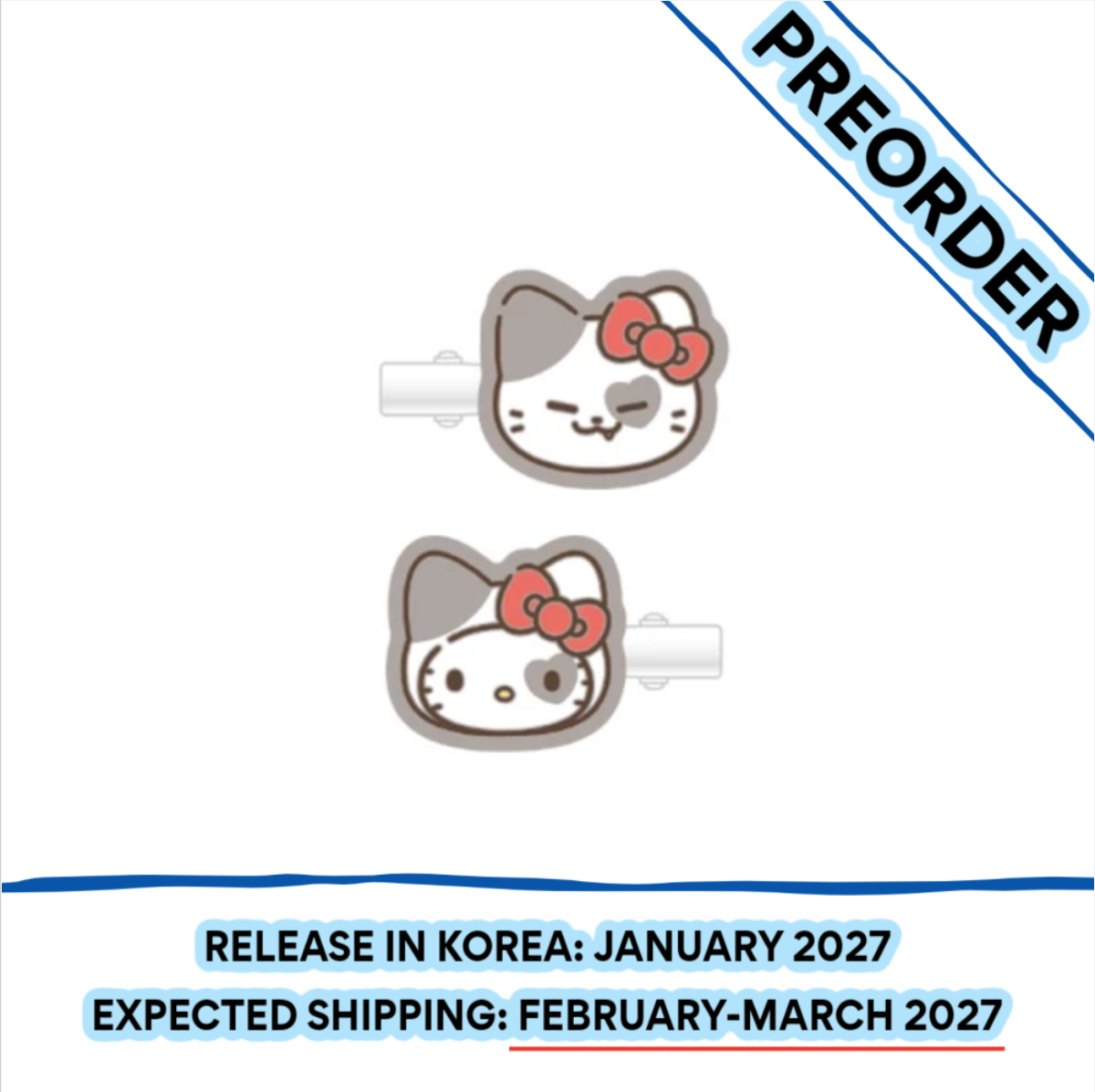 [PREORDER] [SHIPS IN FEB-MARCH 2027] ITZY - TWINZY X HELLO KITTY OFFICIAL MD MULTI CLIP (Member Choice)