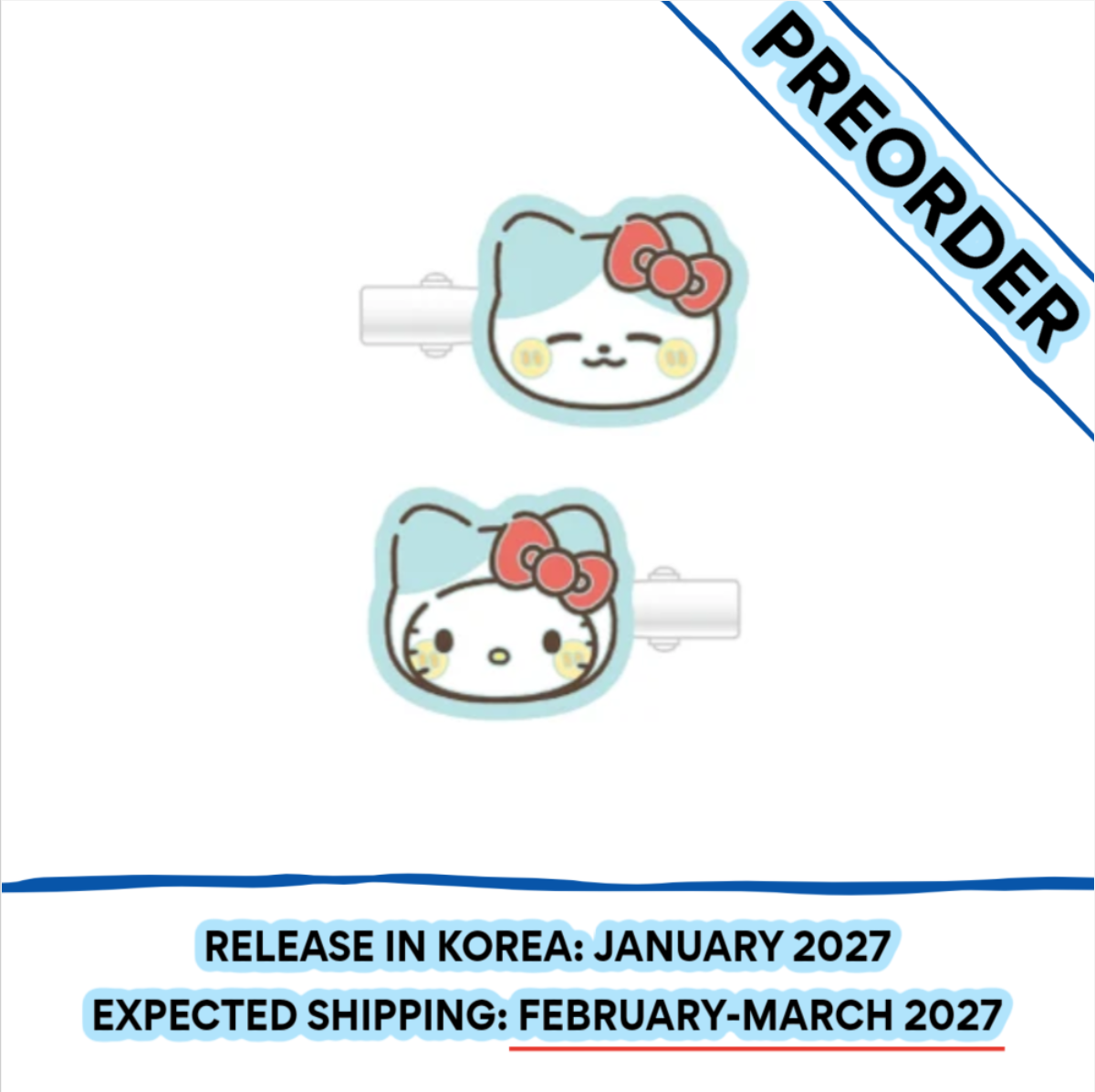 [PREORDER] [SHIPS IN FEB-MARCH 2027] ITZY - TWINZY X HELLO KITTY OFFICIAL MD MULTI CLIP (Member Choice)