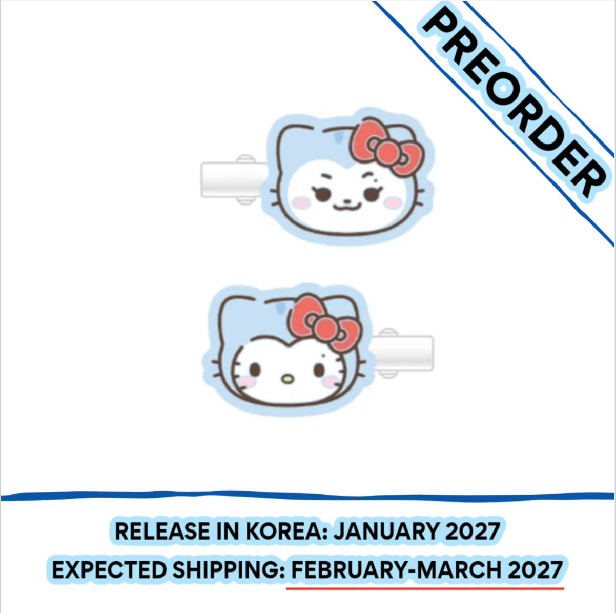 [PREORDER] [SHIPS IN FEB-MARCH 2027] ITZY - TWINZY X HELLO KITTY OFFICIAL MD MULTI CLIP (Member Choice)