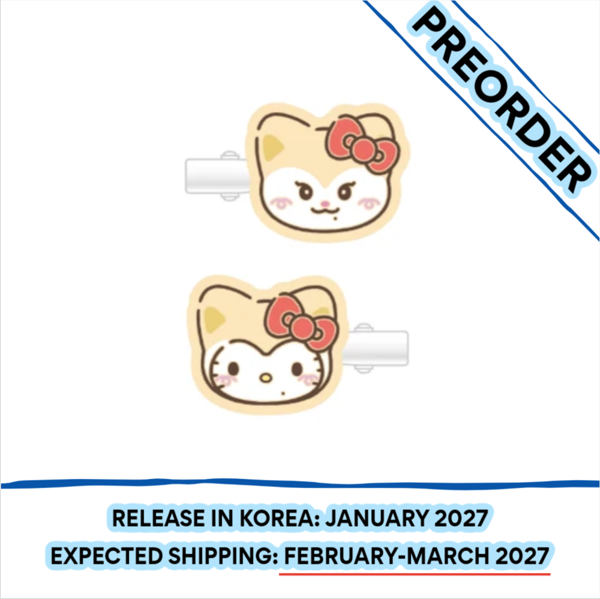 [PREORDER] [SHIPS IN FEB-MARCH 2027] ITZY - TWINZY X HELLO KITTY OFFICIAL MD MULTI CLIP (Member Choice)