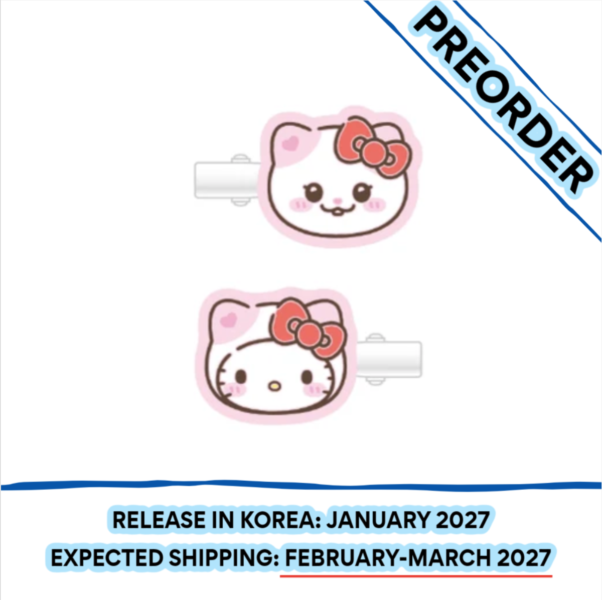 [PREORDER] [SHIPS IN FEB-MARCH 2027] ITZY - TWINZY X HELLO KITTY OFFICIAL MD MULTI CLIP (Member Choice)