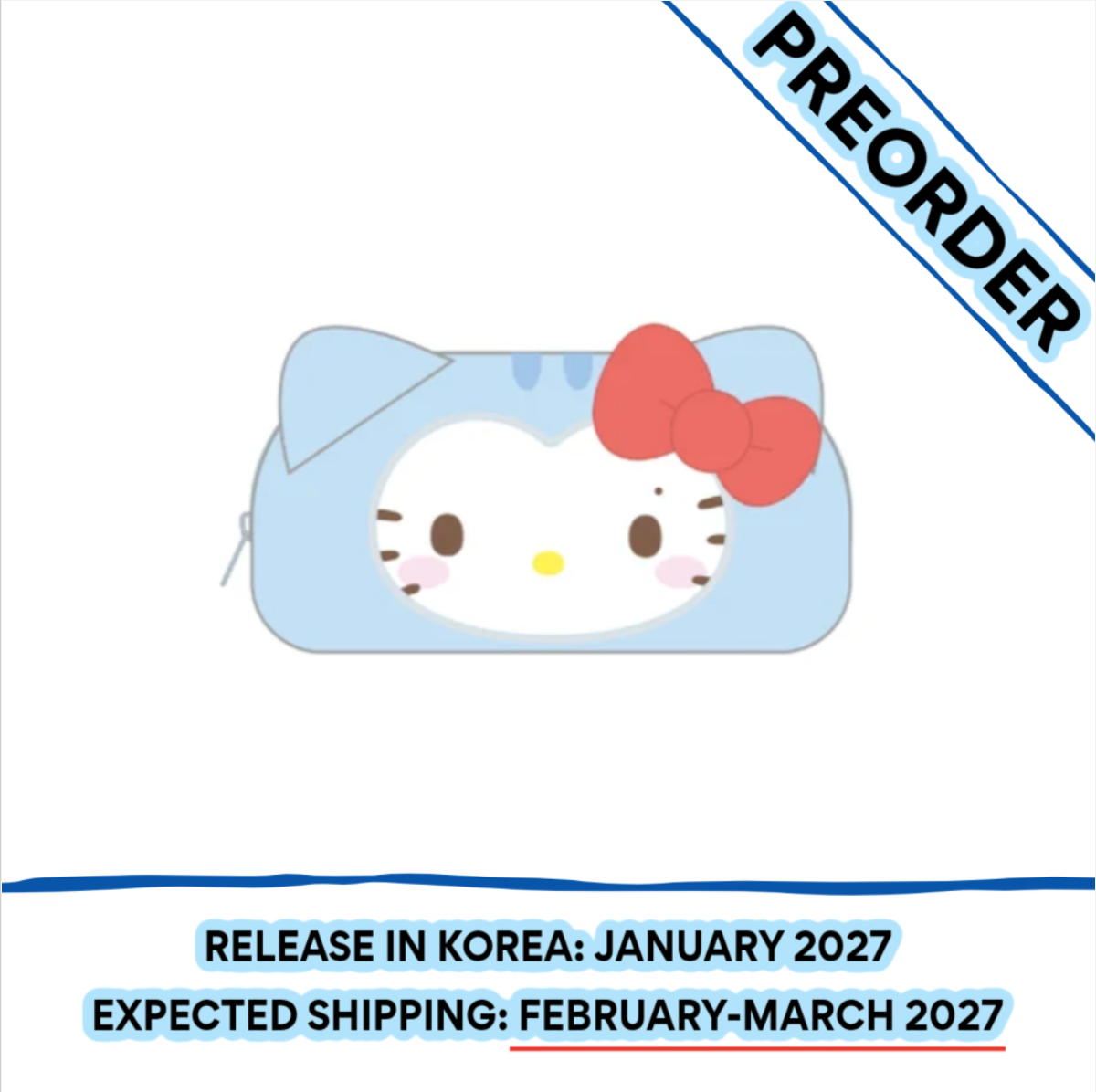 [PREORDER] [SHIPS IN FEB-MARCH 2027] ITZY - TWINZY X HELLO KITTY OFFICIAL MD POUCH (Member Choice)