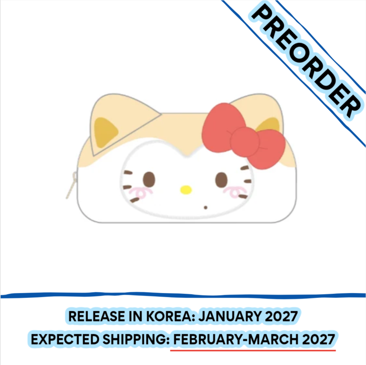 [PREORDER] [SHIPS IN FEB-MARCH 2027] ITZY - TWINZY X HELLO KITTY OFFICIAL MD POUCH (Member Choice)