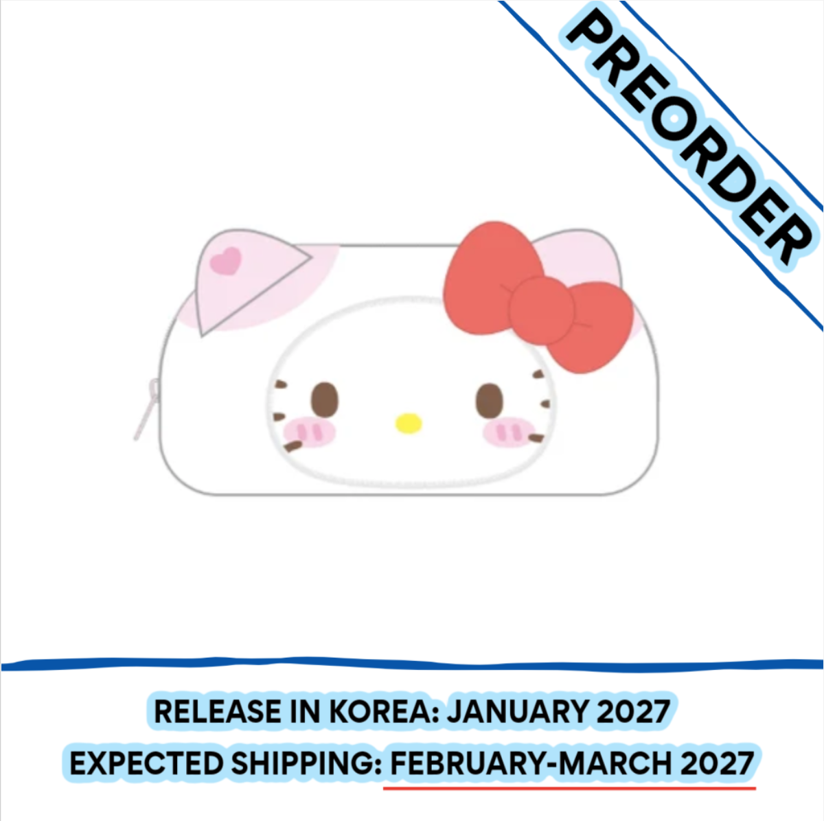[PREORDER] [SHIPS IN FEB-MARCH 2027] ITZY - TWINZY X HELLO KITTY OFFICIAL MD POUCH (Member Choice)