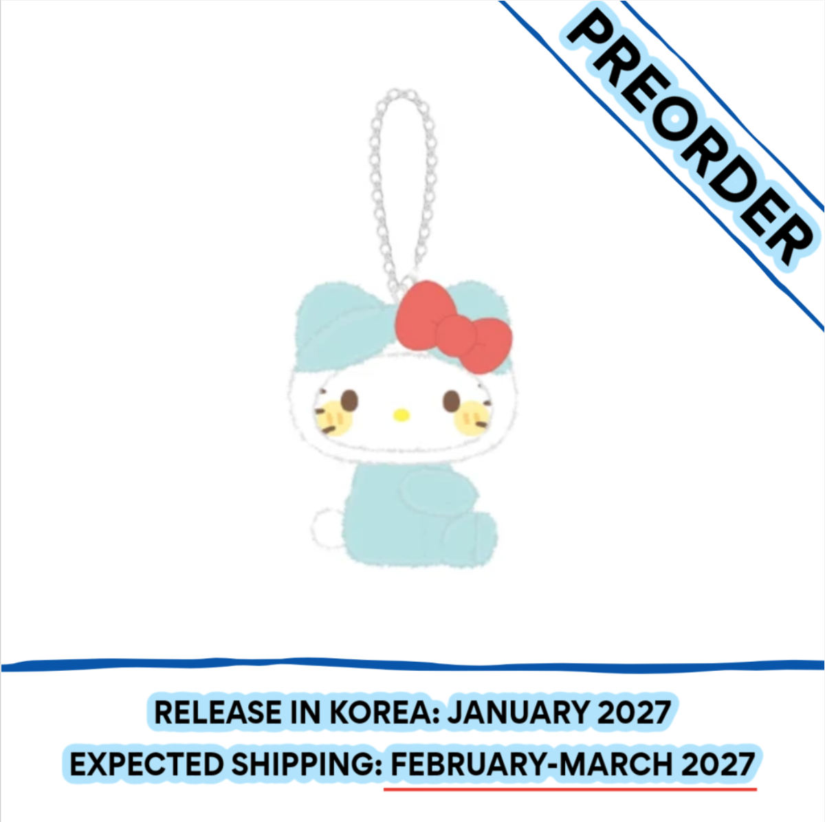 [PREORDER] [SHIPS IN FEB-MARCH 2027] ITZY - TWINZY X HELLO KITTY OFFICIAL MD BAG CHARM (Member Choice)