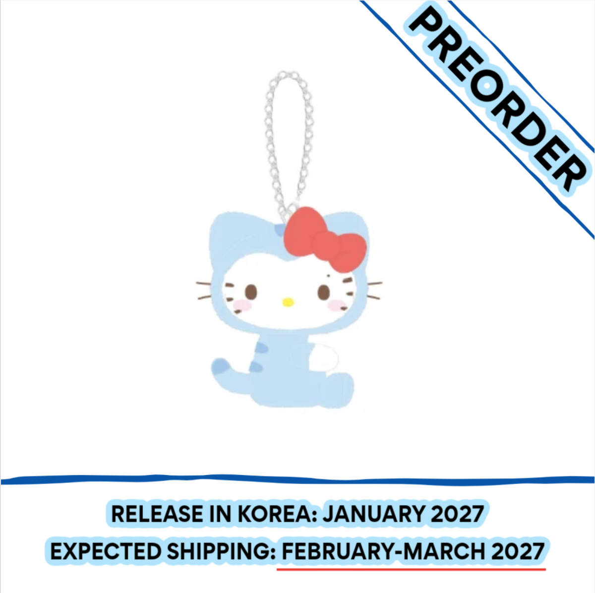 [PREORDER] [SHIPS IN FEB-MARCH 2027] ITZY - TWINZY X HELLO KITTY OFFICIAL MD BAG CHARM (Member Choice)
