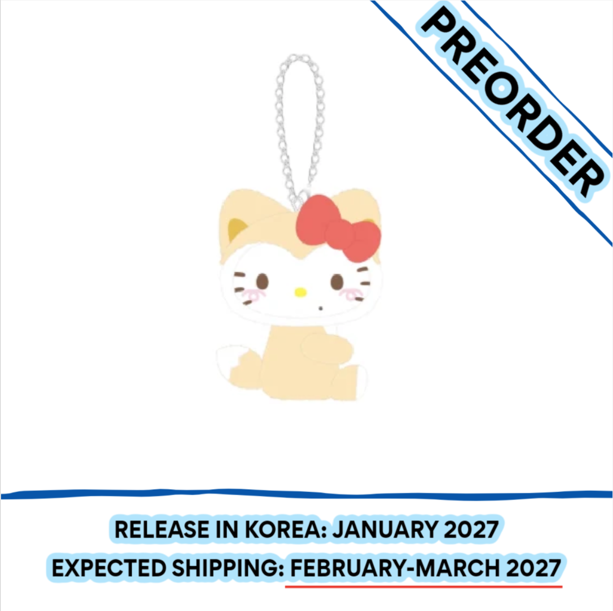 [PREORDER] [SHIPS IN FEB-MARCH 2027] ITZY - TWINZY X HELLO KITTY OFFICIAL MD BAG CHARM (Member Choice)
