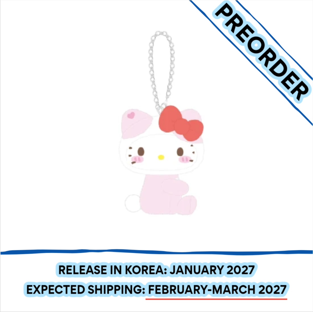 [PREORDER] [SHIPS IN FEB-MARCH 2027] ITZY - TWINZY X HELLO KITTY OFFICIAL MD BAG CHARM (Member Choice)