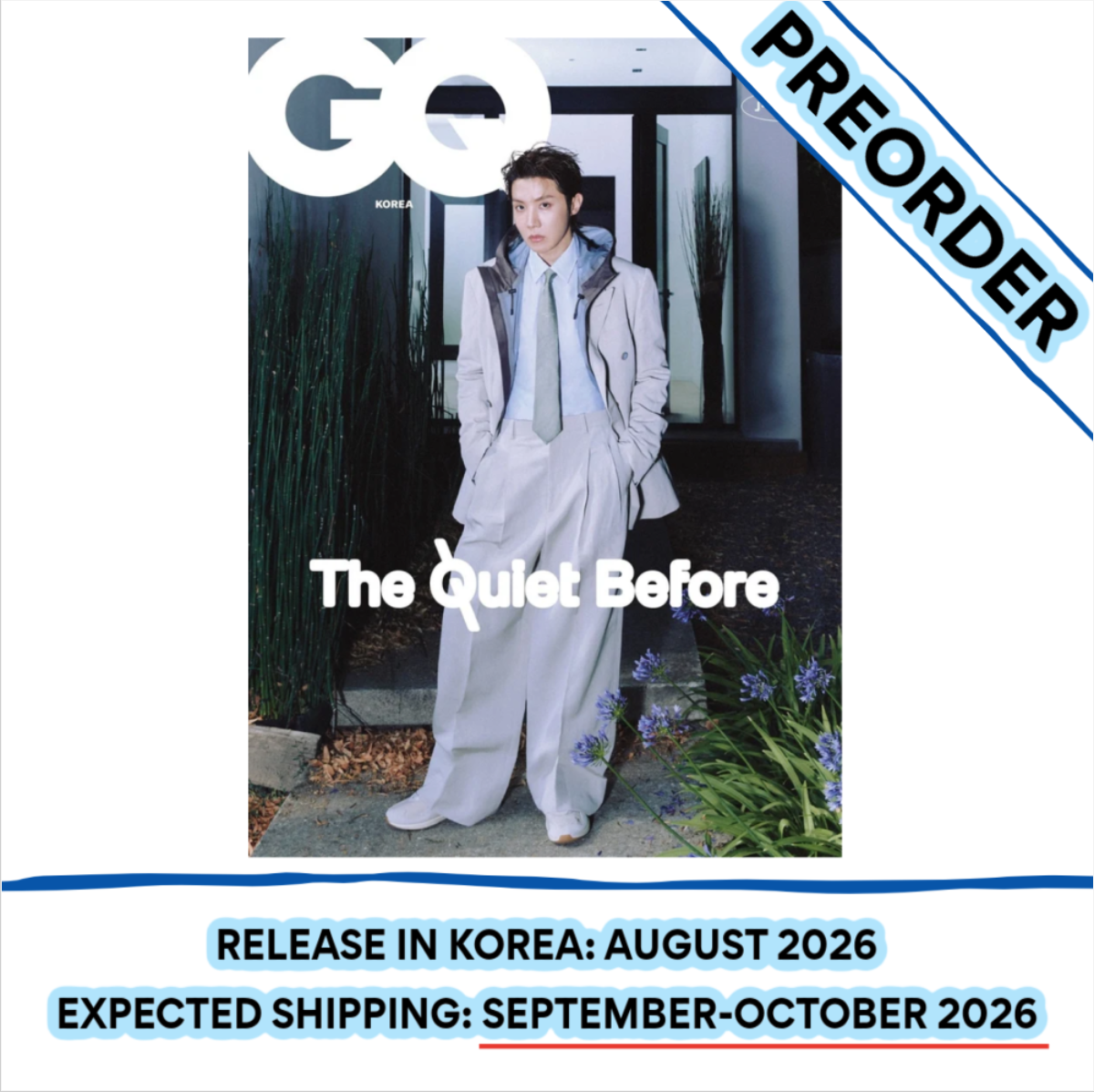 [PREORDER] [SHIPS IN SEPT-OCT] BTS J-HOPE - GQ KOREA MAGAZINE 2026 SEPTEMBER ISSUE (Cover Choice)