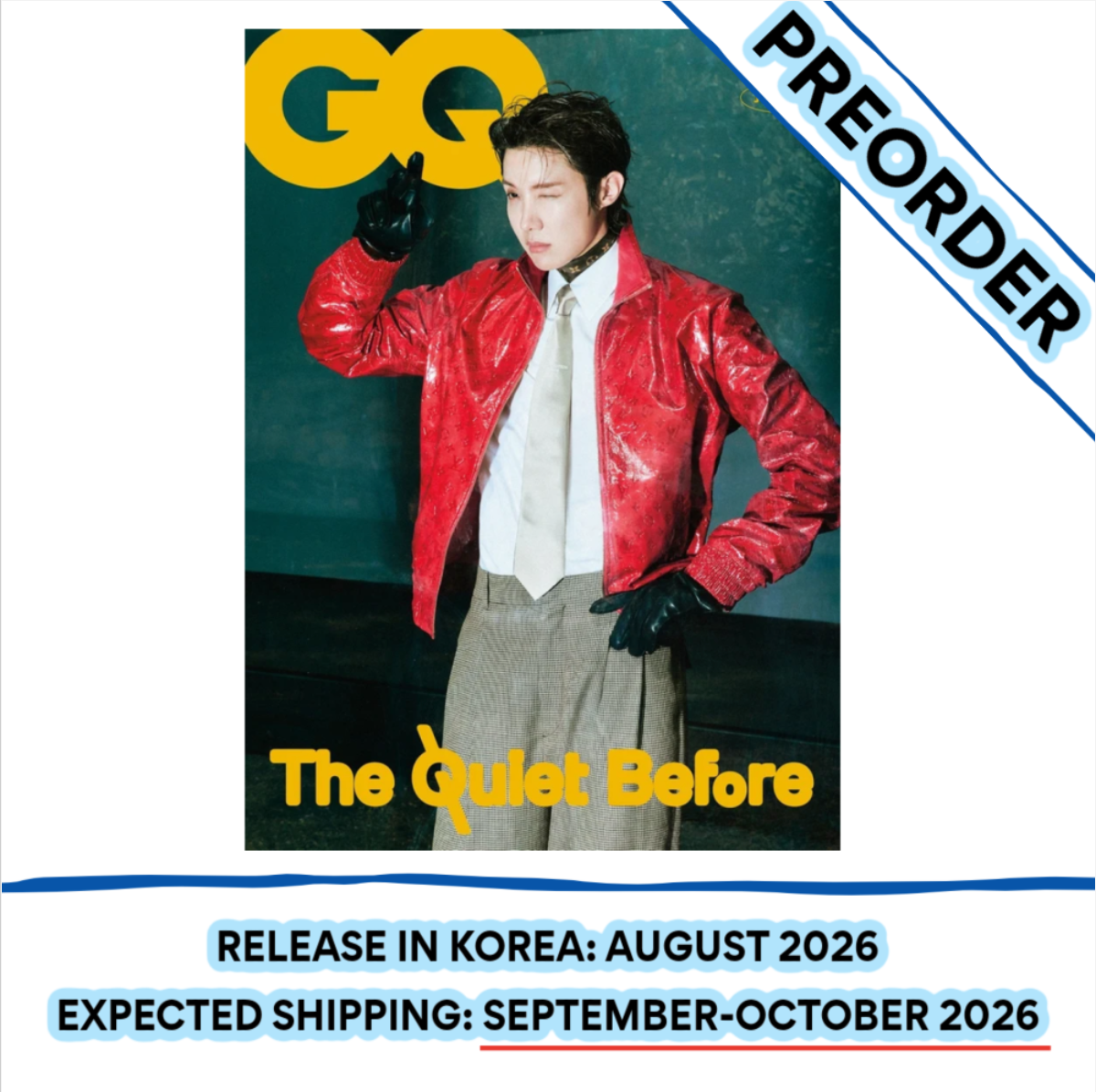 [PREORDER] [SHIPS IN SEPT-OCT] BTS J-HOPE - GQ KOREA MAGAZINE 2026 SEPTEMBER ISSUE (Cover Choice)