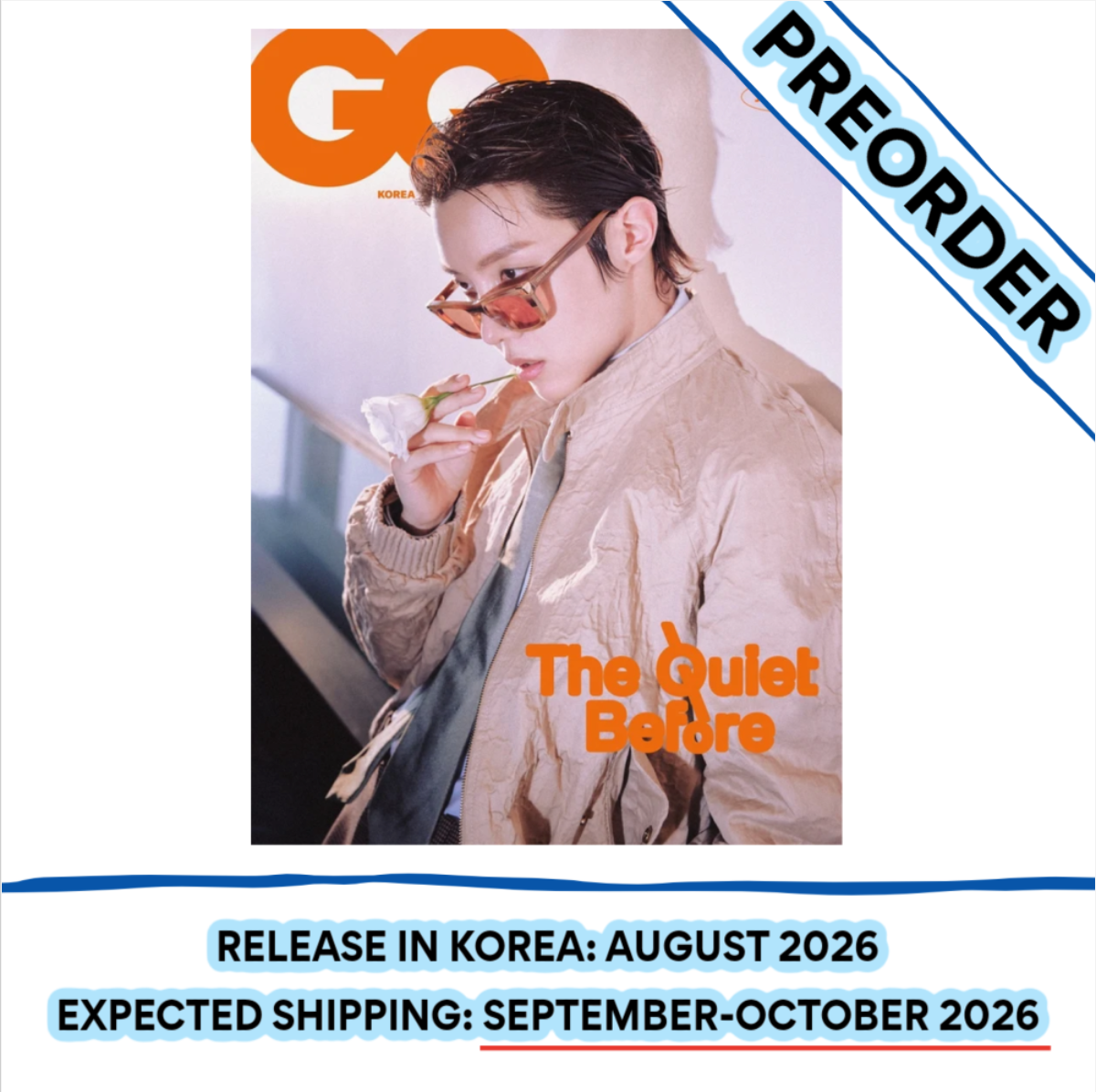 [PREORDER] [SHIPS IN SEPT-OCT] BTS J-HOPE - GQ KOREA MAGAZINE 2026 SEPTEMBER ISSUE (Cover Choice)