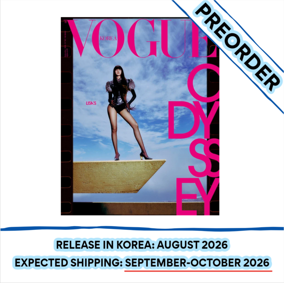 [PREORDER] [SHIPS IN SEPT-OCT] BLACKPINK LISA - VOGUE MAGAZINE 2026 SEPTEMBER ISSUE (Cover Choice)