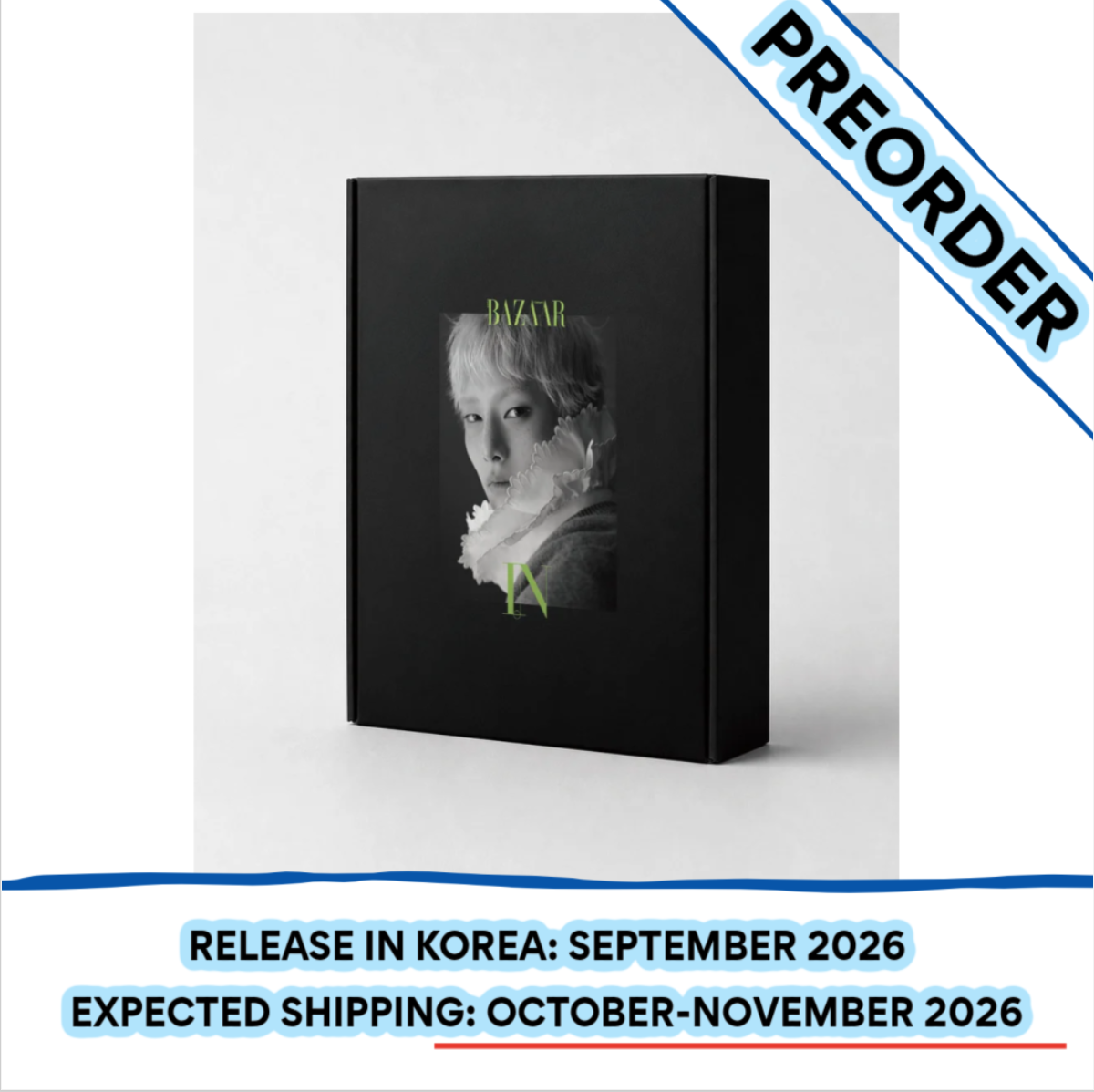 [PREORDER] [SHIPS IN OCT-NOV] STRAY KIDS I.N - BAZAAR MAGAZINE 2026 SEPTEMBER ISSUE (Cover Choice)