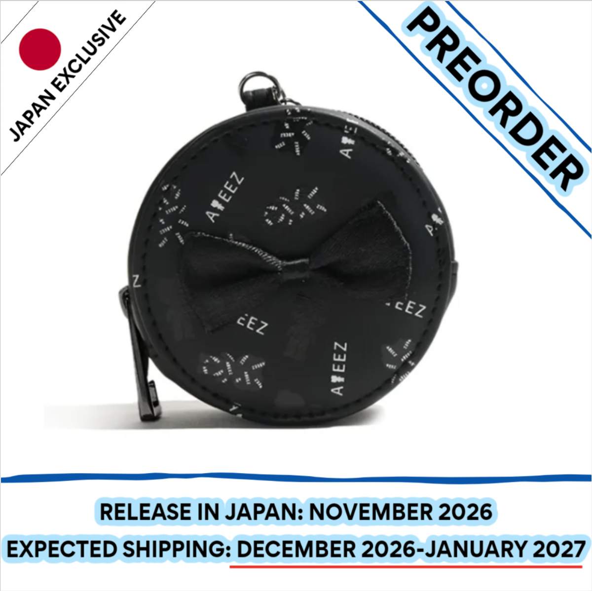 [PREORDER] [SHIPS IN DEC 2026-JAN 2027] ATEEZ - ATEEZ X HELLO KITTY POP UP OFFICIAL MD COIN POUCH