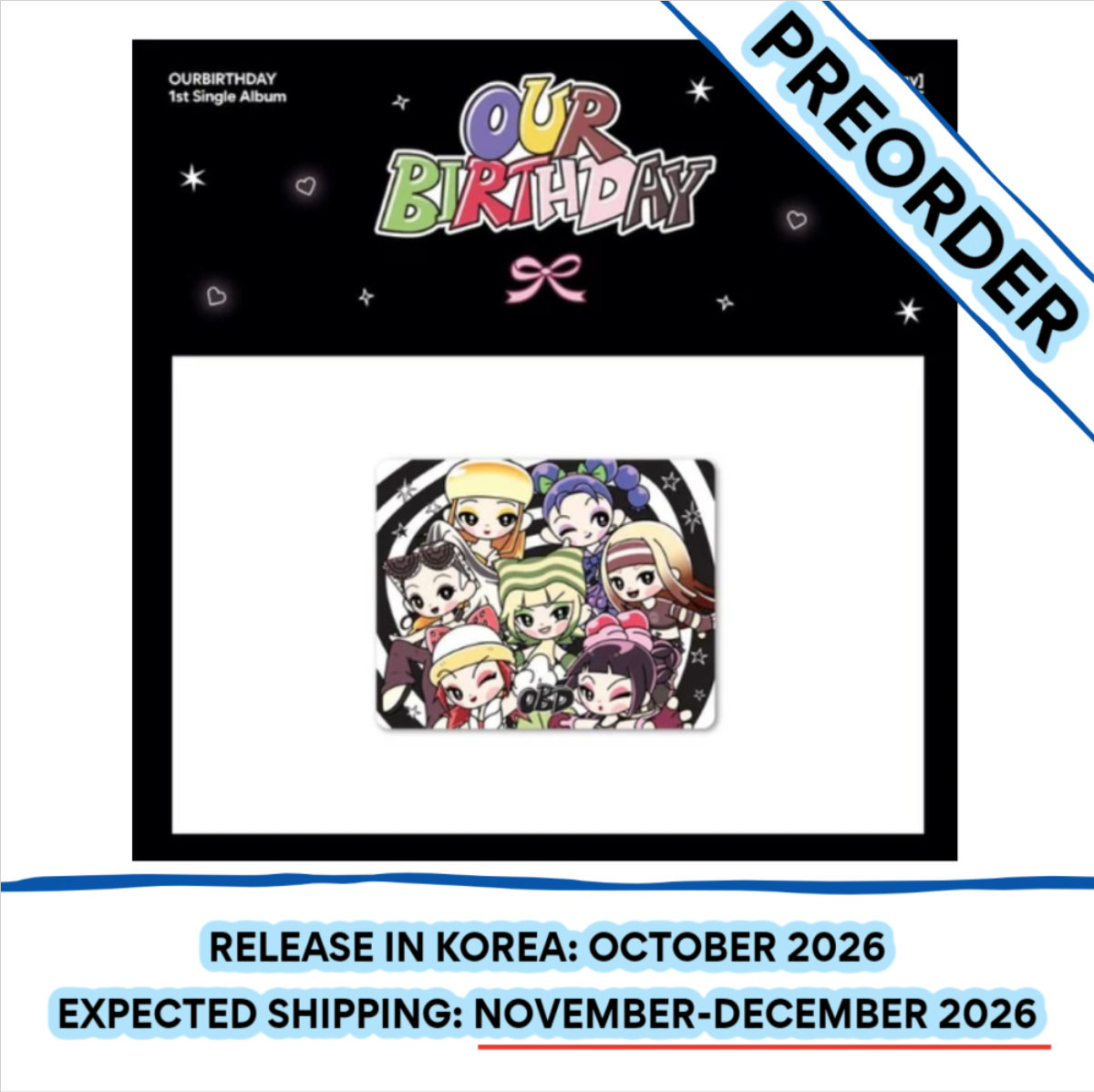 [PREORDER] [SHIPS IN NOV-DEC] OURBIRTHDAY - [OUR BIRTHDAY POP UP OFFICIAL MD] MOUSE PAD