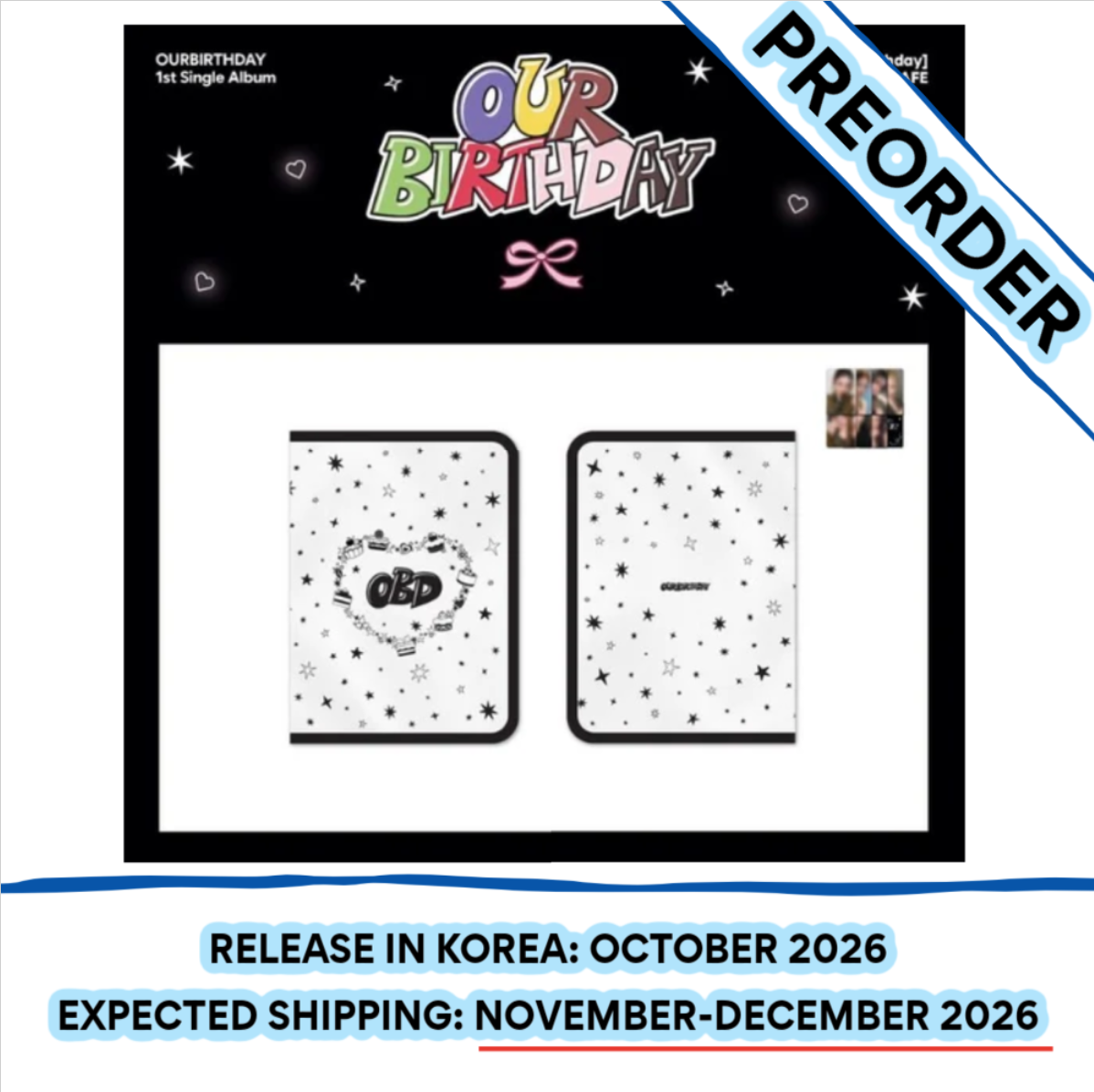 [PREORDER] [SHIPS IN NOV-DEC] OURBIRTHDAY - [OUR BIRTHDAY POP UP OFFICIAL MD] BOOK COVER