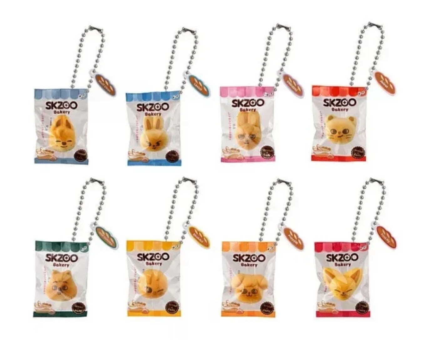 [PREORDER] [SHIPS IN NOV-DEC] Stray Kids - SKZOO BANDAI GACHA CHARM BAKERY SET (8EA)