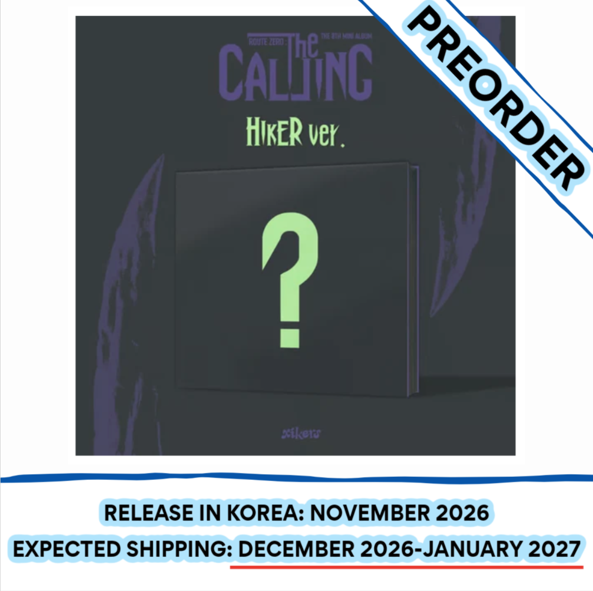 [PREORDER] [SHIPS IN DEC 2026-JAN 2027] XIKERS - ROUTE ZERO : THE CALLING 8th Mini Album Standard Ver. (Ver. Choice)