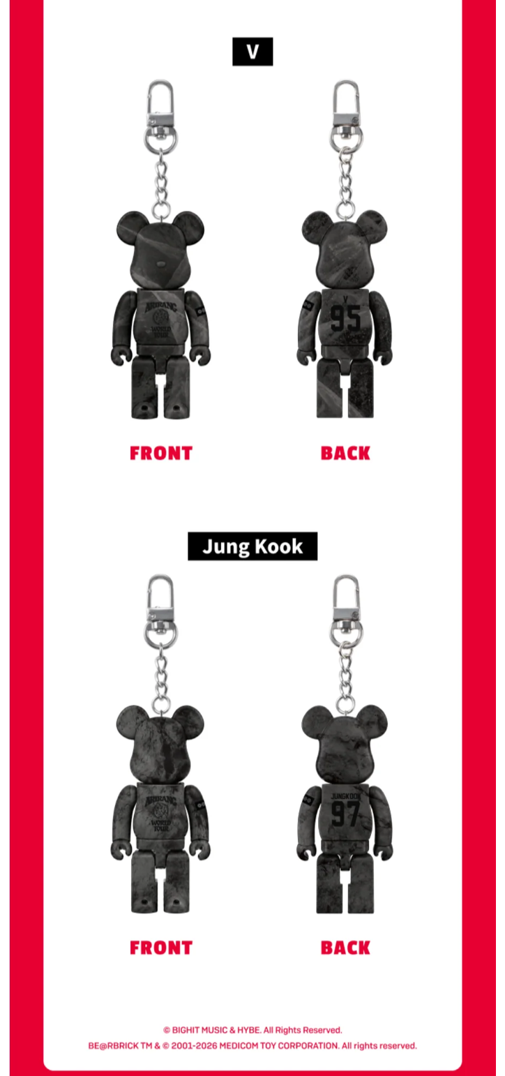 [PREORDER] [SHIPS IN MAY-JUNE 2027] BTS - BTS X BE@RBRICK 100% (Member Choice)