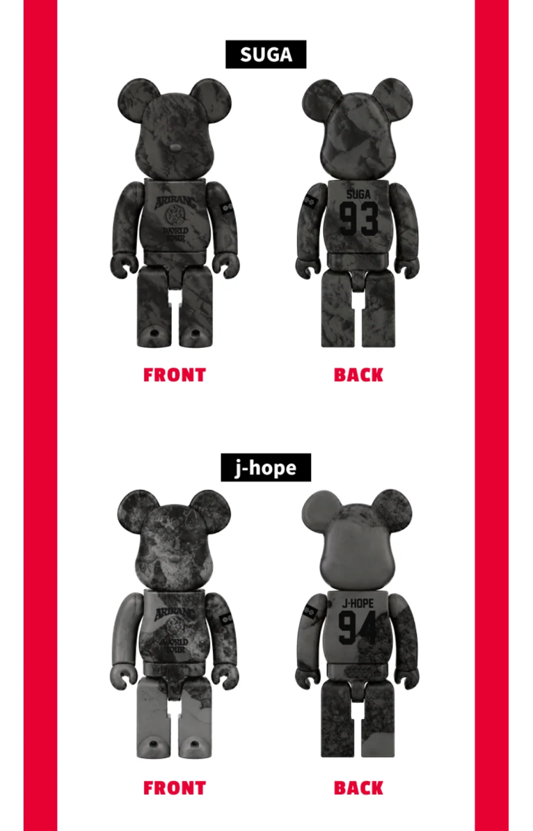 [PREORDER] [SHIPS IN MAY-JUNE 2027] BTS - BTS X BE@RBRICK 400% (Member Choice)