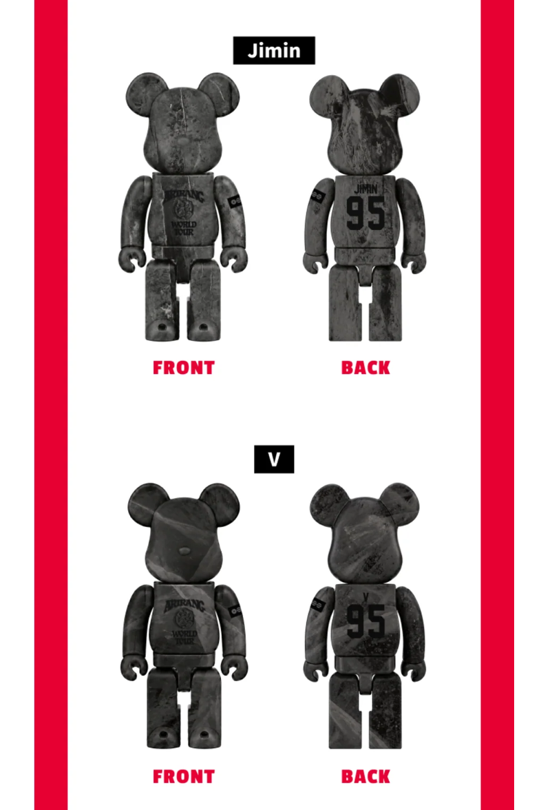 [PREORDER] [SHIPS IN MAY-JUNE 2027] BTS - BTS X BE@RBRICK 400% (Member Choice)