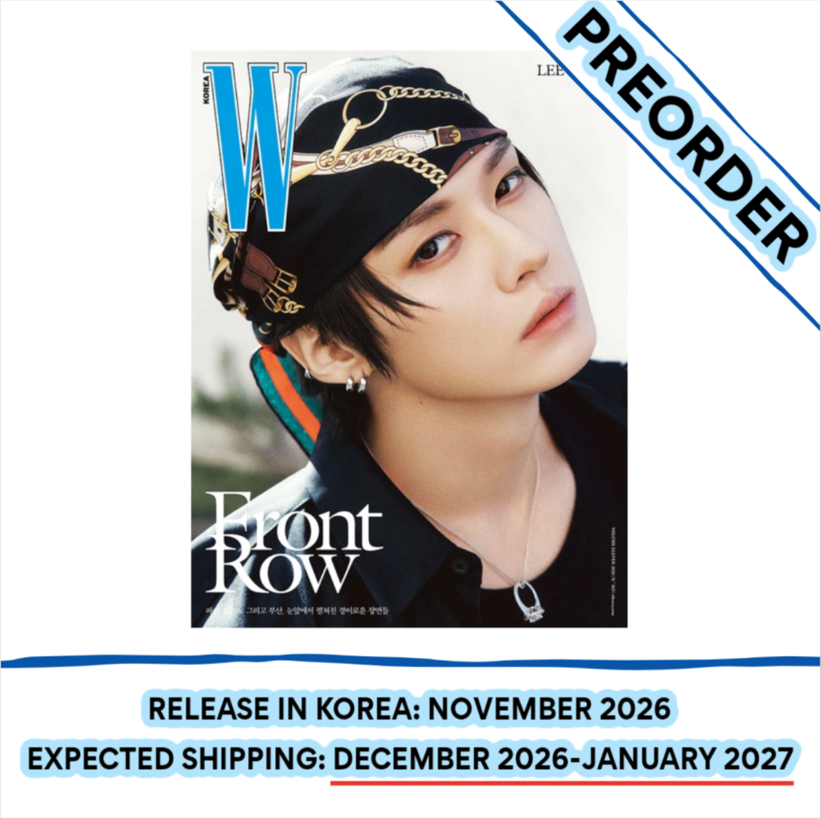 [PREORDER] [SHIPS IN DEC 2026-JAN 2027] STRAY KIDS LEE KNOW - W MAGAZINE 2026 VOLUME 11  (Cover Choice)
