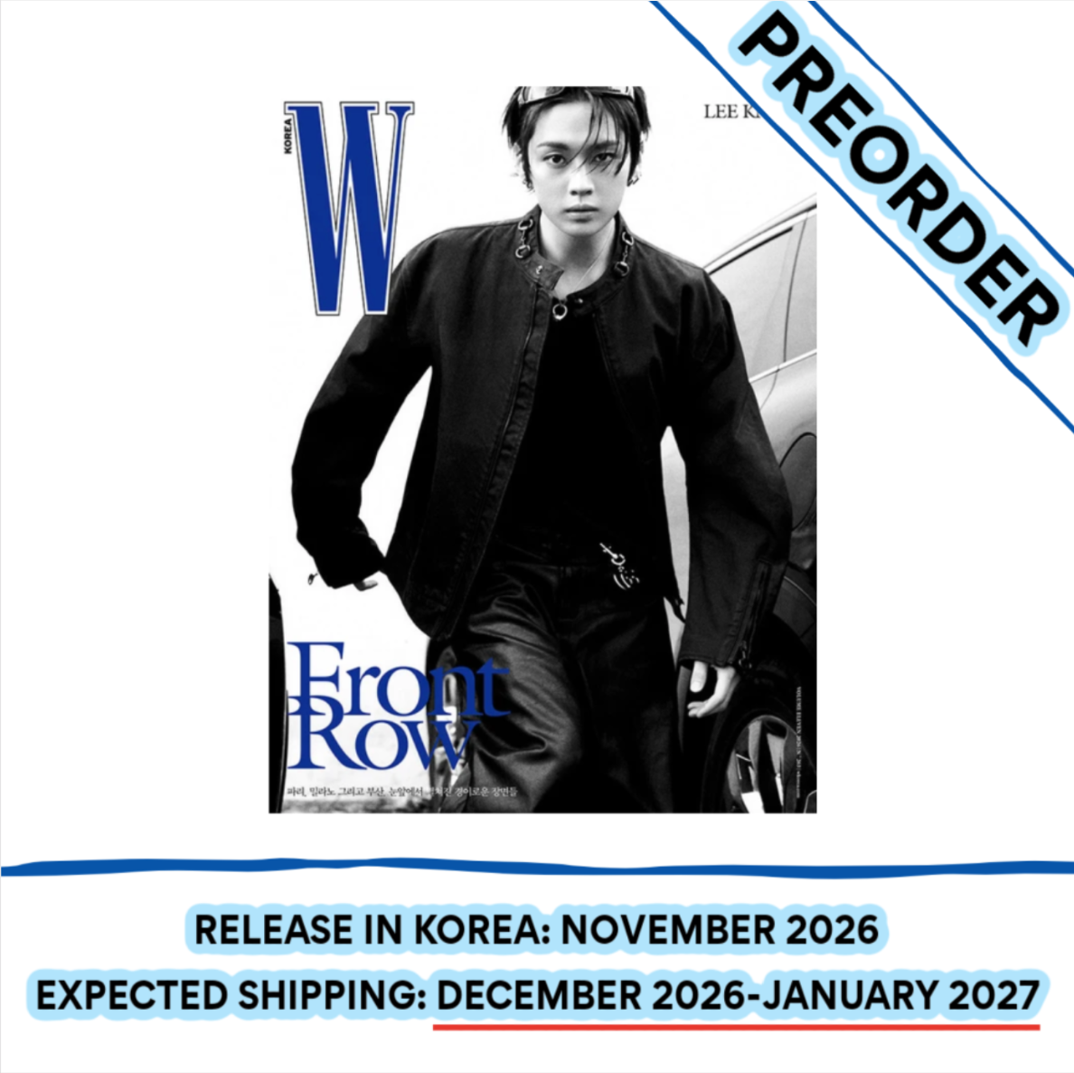 [PREORDER] [SHIPS IN DEC 2026-JAN 2027] STRAY KIDS LEE KNOW - W MAGAZINE 2026 VOLUME 11  (Cover Choice)