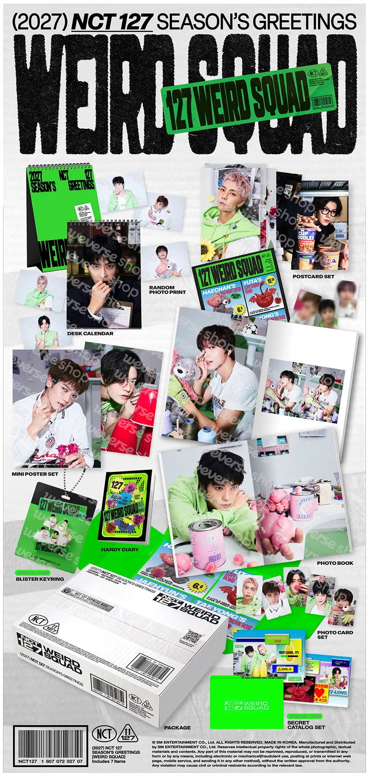 [PREORDER] [SHIPS IN JAN-MAR 2027] NCT 127 - 2027 SEASON'S GREETINGS 'Weird Squad'