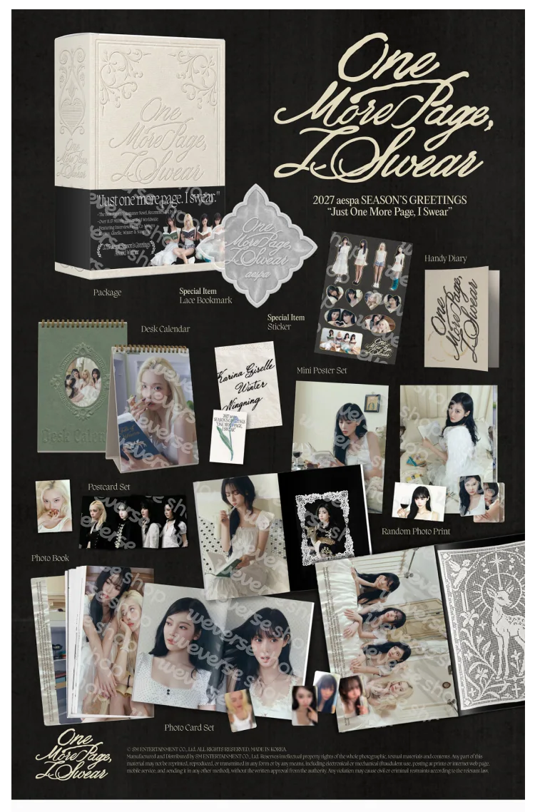 [PREORDER] [SHIPS IN JAN-MAR 2027] AESPA - 2027 SEASON'S GREETINGS