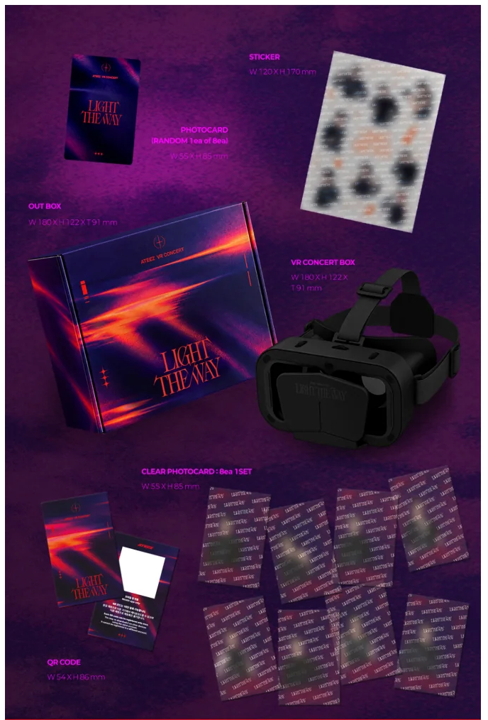 [PREORDER] [SHIPS IN MAR-APR 2027] ATEEZ - LIGHT THE WAY ATEEZ VR CONCERT BOX