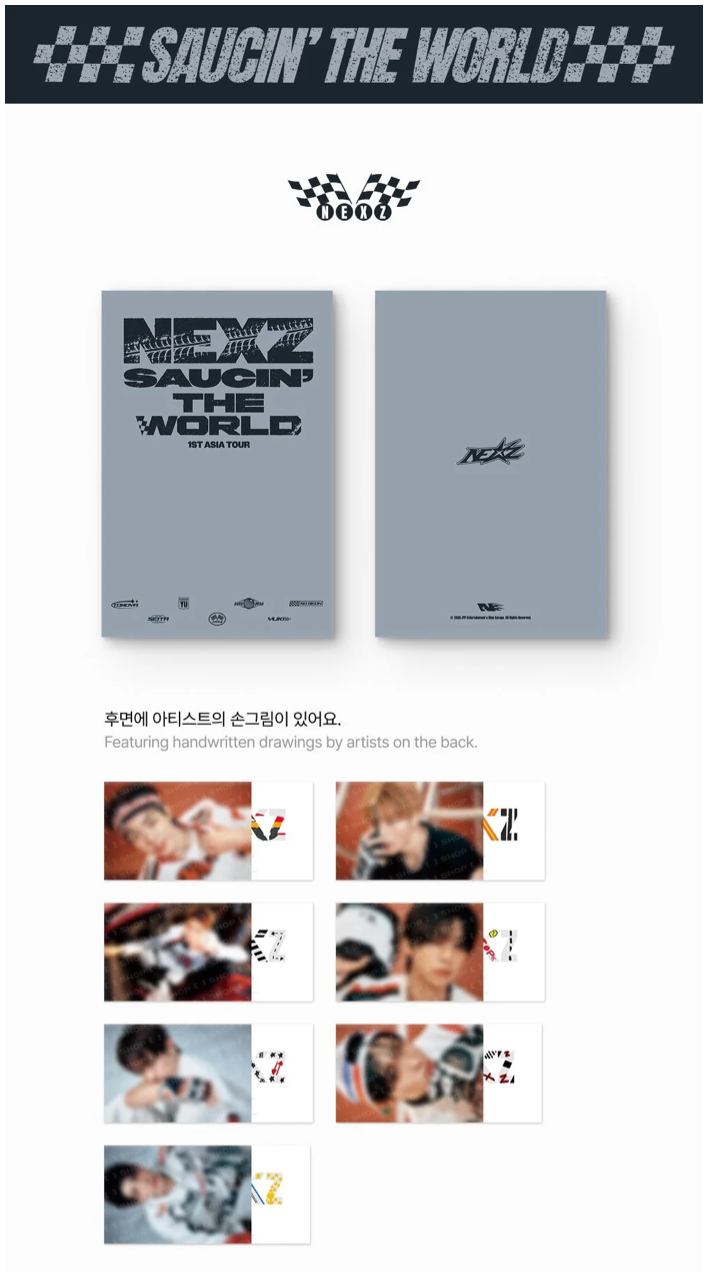 [PREORDER] [SHIPS IN DEC 2026-JAN 2027] NEXZ - 'SAUCIN' THE WORLD' 1ST ASIA TOUR IN SEOUL OFFICIAL MD - POSTCARD BOOK