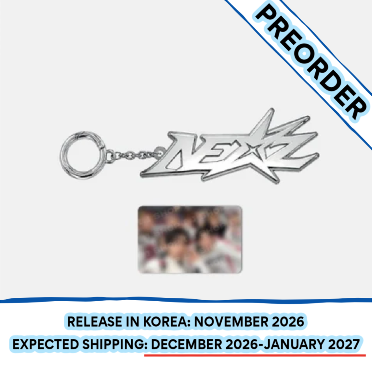 [PREORDER] [SHIPS IN DEC 2026-JAN 2027] NEXZ - 'SAUCIN' THE WORLD' 1ST ASIA TOUR IN SEOUL OFFICIAL MD - METAL KEYRING
