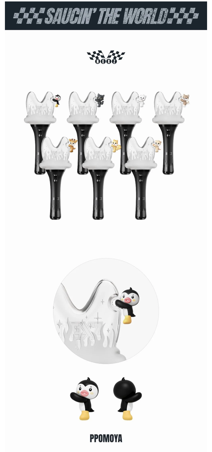 [PREORDER] [SHIPS IN DEC 2026-JAN 2027] NEXZ - 'SAUCIN' THE WORLD' 1ST ASIA TOUR IN SEOUL OFFICIAL MD - NEXZOO LIGHT STICK CUSTOM PIERCE (Member Choice)