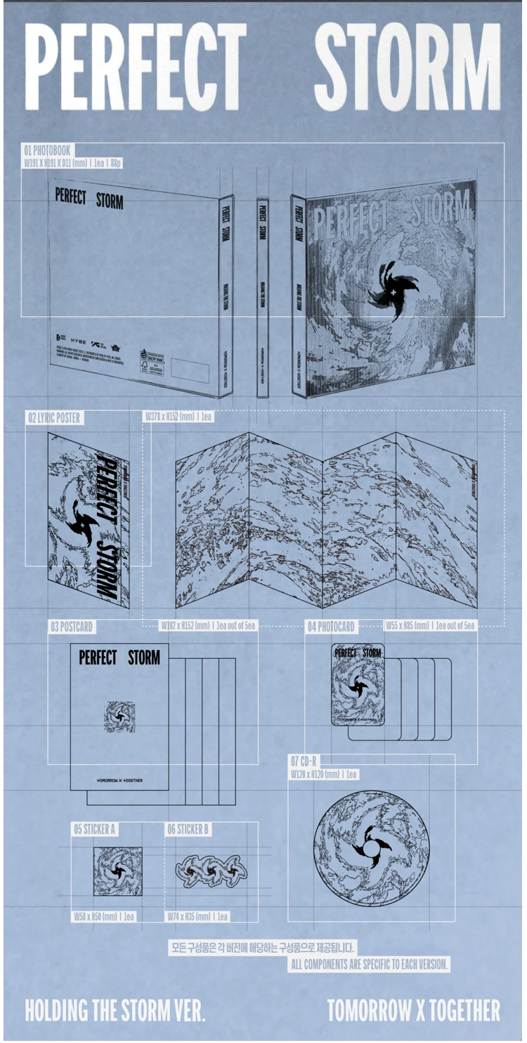 [PREORDER] [SHIPS IN DEC 2026-JAN 2027] TXT - 'PERFECT STORM' 9TH MINI ALBUM - STANDARD Ver. (RANDOM)