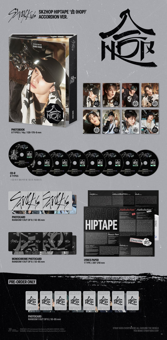 STRAY KIDS SKZHOP HIPTAPE [合 (HOP)] (ACCORDION VER.) (Version Choice)