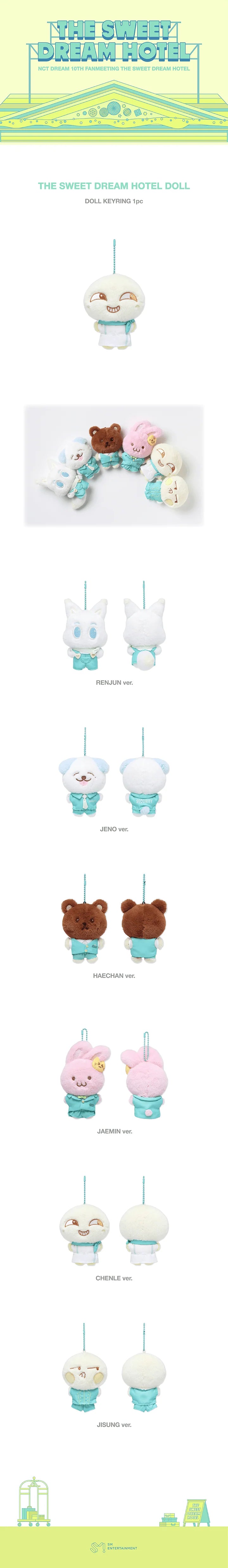 [PREORDER] [SHIPS IN DEC 2026-JAN 2027] NCT DREAM - THE SWEET DREAM HOTEL 10TH ANNIVERSARY PARTY OFFICIAL MD THE SWEET DREAM HOTEL DOLL (Member Choice)