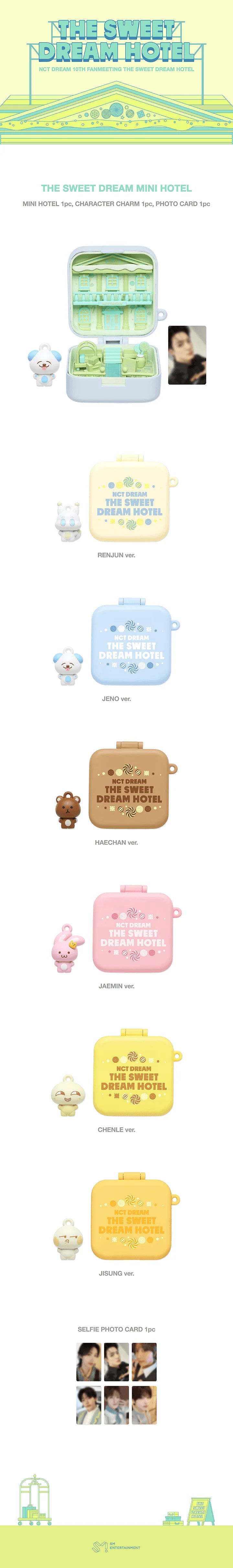[PREORDER] [SHIPS IN DEC 2026-JAN 2027] NCT DREAM - THE SWEET DREAM HOTEL 10TH ANNIVERSARY PARTY OFFICIAL MD THE SWEET DREAM MINI HOTEL (Member Choice)