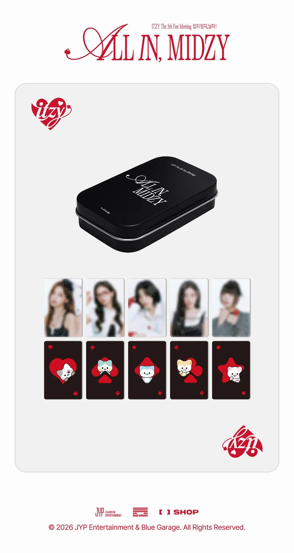 [PREORDER] [SHIPS IN JAN-FEB 2027] ITZY - ALL IN, MIDZY 5TH FAN MEETING OFFICIAL MD TINCASE SET