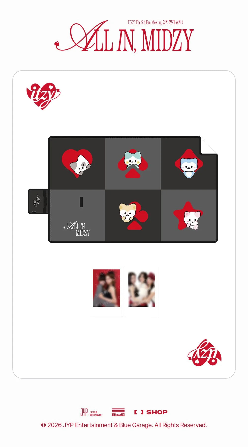 [PREORDER] [SHIPS IN JAN-FEB 2027] ITZY - ALL IN, MIDZY 5TH FAN MEETING OFFICIAL MD TWINZY PICNIC MAT