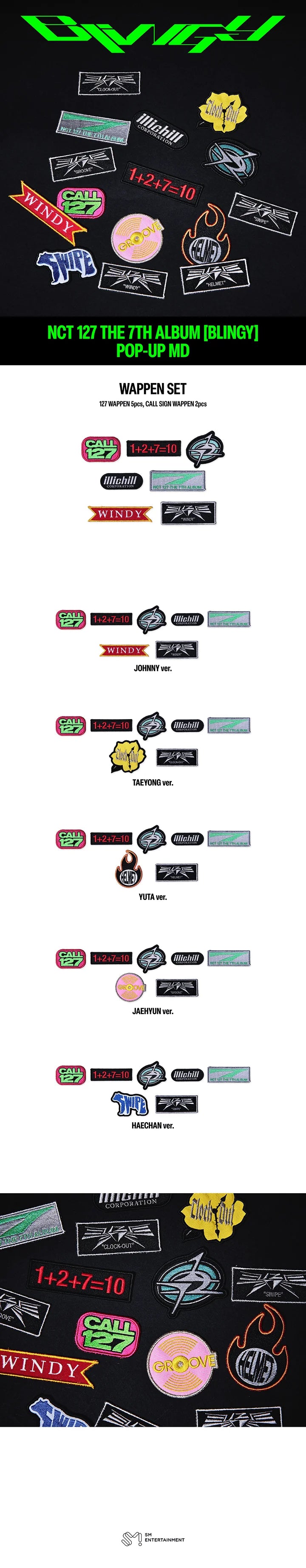 [PREORDER] [SHIPS IN DEC 2026-JAN 2027] NCT 127 - 'BLING POP UP OFFICIAL MD' WAPPEN SET (Member Choice)