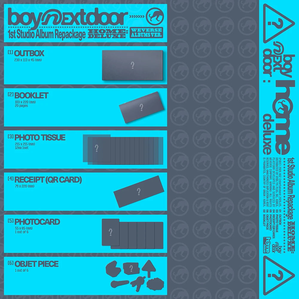 [PREORDER] [SHIPS IN OCT-NOV 2026] BOYNEXTDOOR - 'HOME:DELUXE 1ST STUDIO REPACKAGE' WEVERSE ALBUMS Ver.