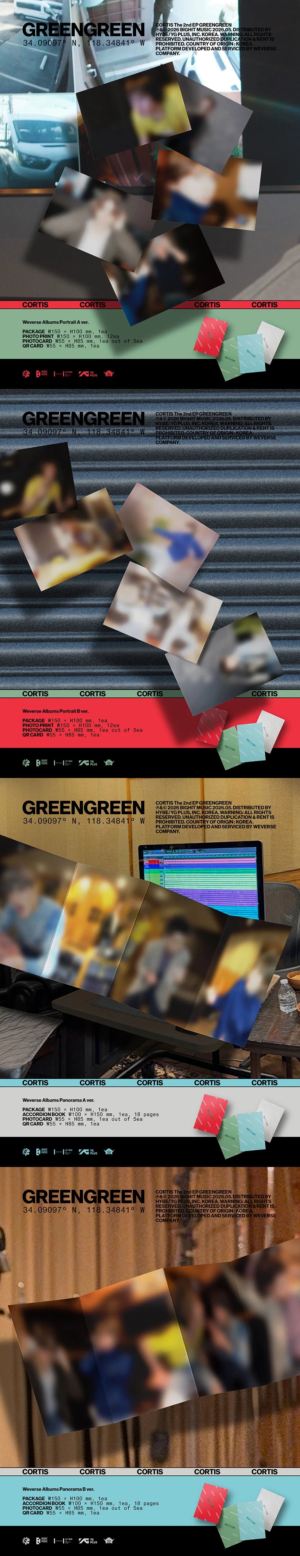 [PREORDER] CORTIS - GREENGREEN 2nd EP Album WEVERSE ALBUMS Ver. RANDOM (POB Choice)