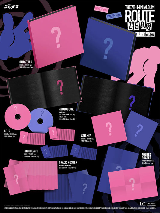 [PREORDER] XIKERS - ROUTE ZERO : THE ORA 7TH Mini Album Standard HIKER Ver. (POB Choice)