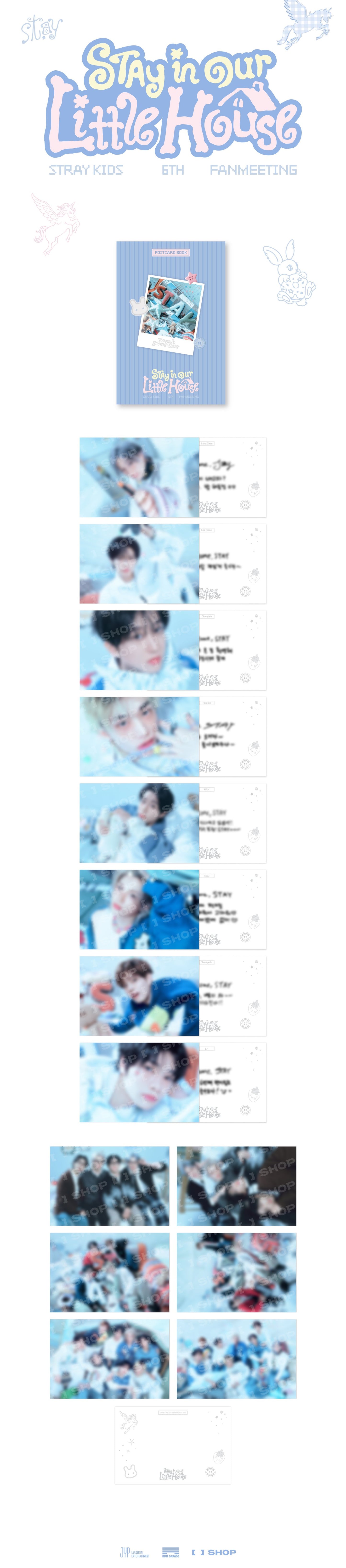 [PREORDER] Stray Kids 6TH FANMEETING OFFICIAL MD [STAY in Our Little House] - POSTCARD BOOK