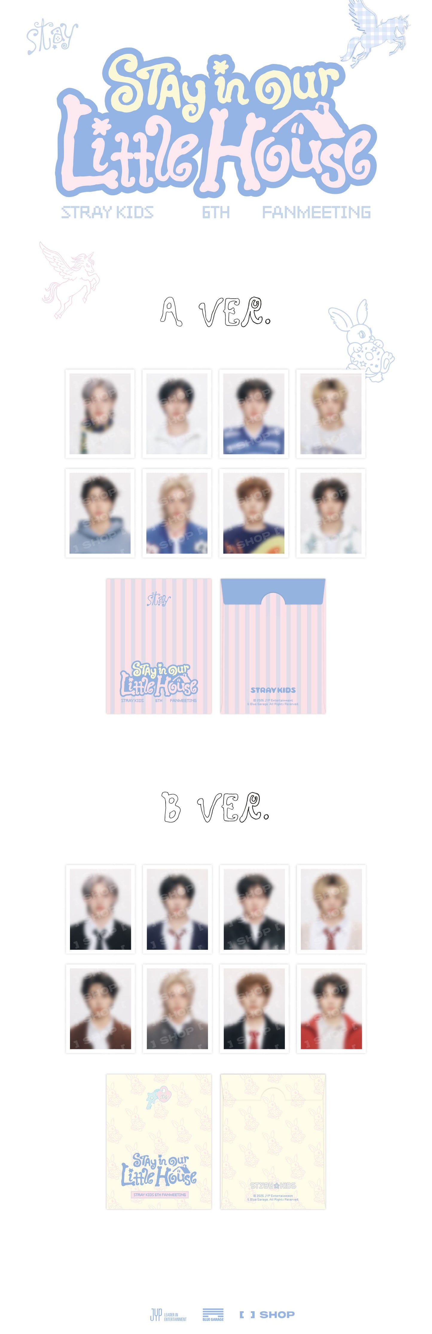 [PREORDER] Stray Kids 6TH FANMEETING OFFICIAL MD [STAY in Our Little House] - ID PHOTO SET (Ver. Choice)